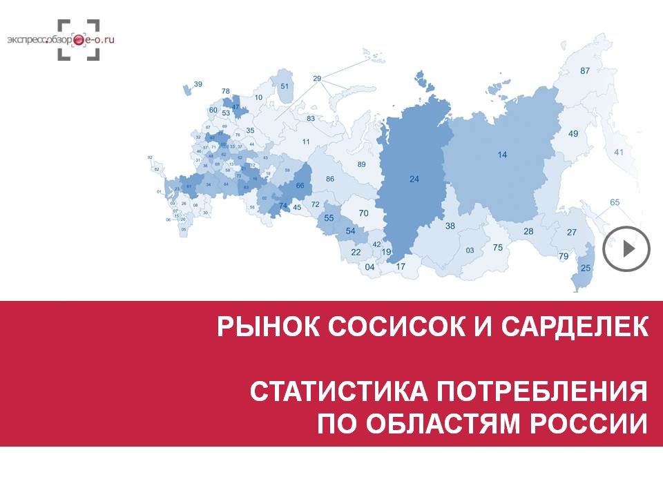 Рынок сосисок и сарделек 2019: потребление сосисок, сарделек и шпикачек в России и регионах